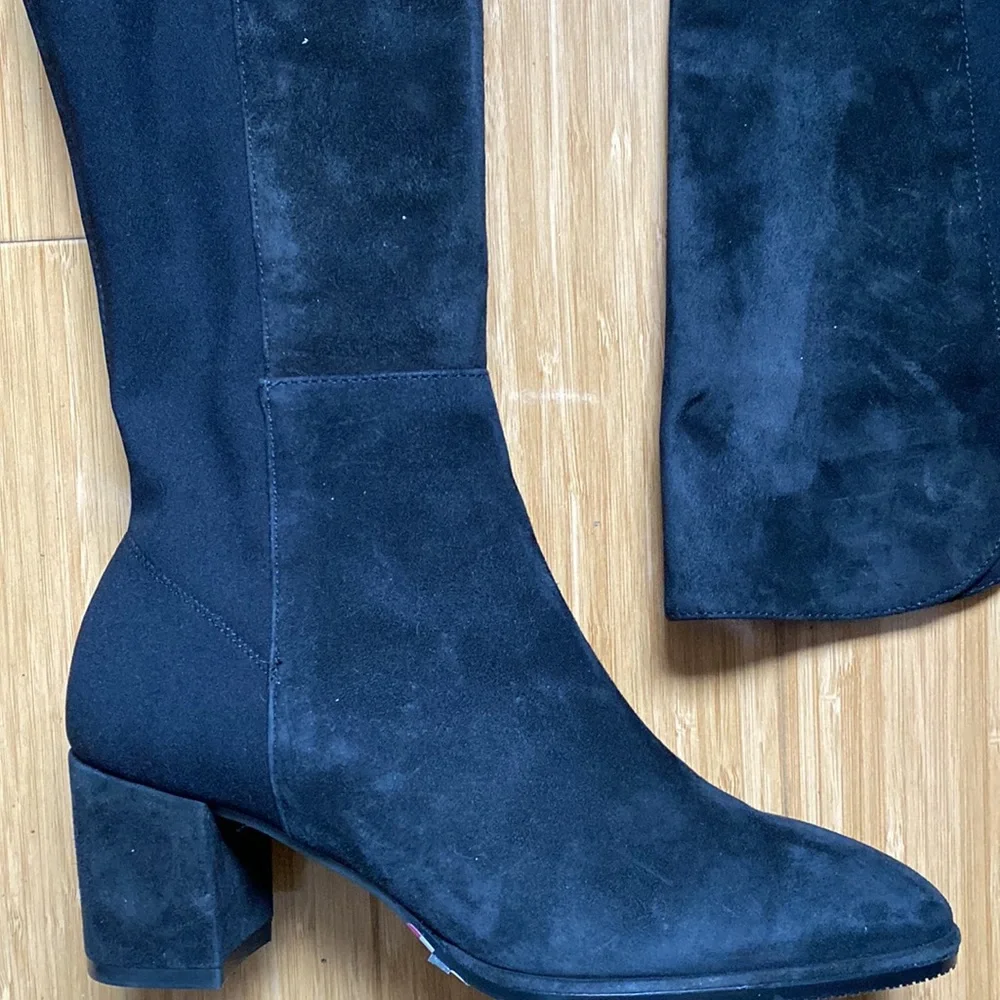 Stuart Weitzman Reserve 2020 Fall Black Suede Over the Knee Boots